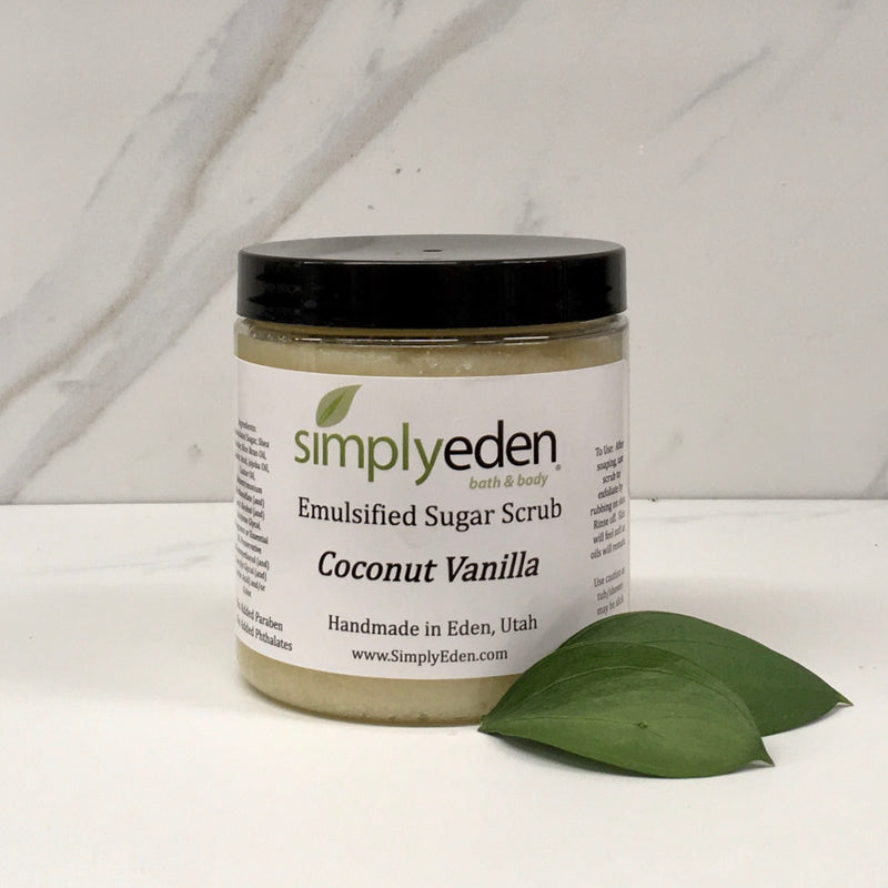 Coconut Vanilla, Emulsified Sugar Scrub