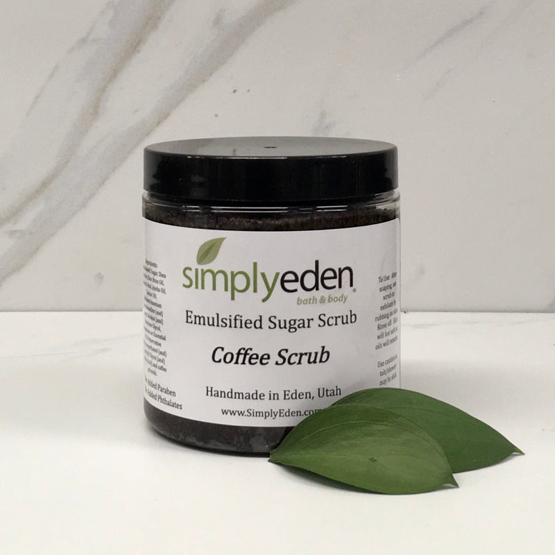 Coffee Scrub, Emulsified Sugar Scrub