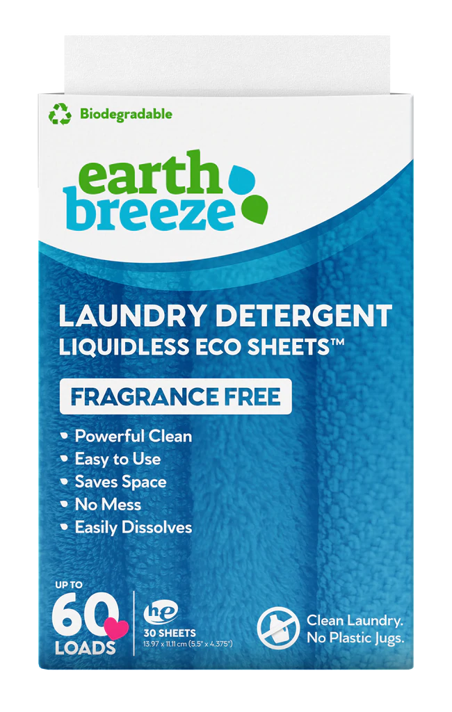 Earth Breeze Laundry Detergent Eco Sheets