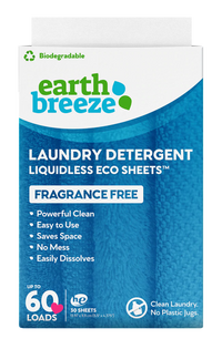 Earth Breeze Laundry Detergent Eco Sheets