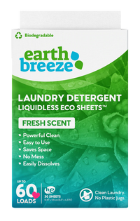 Earth Breeze Laundry Detergent Eco Sheets