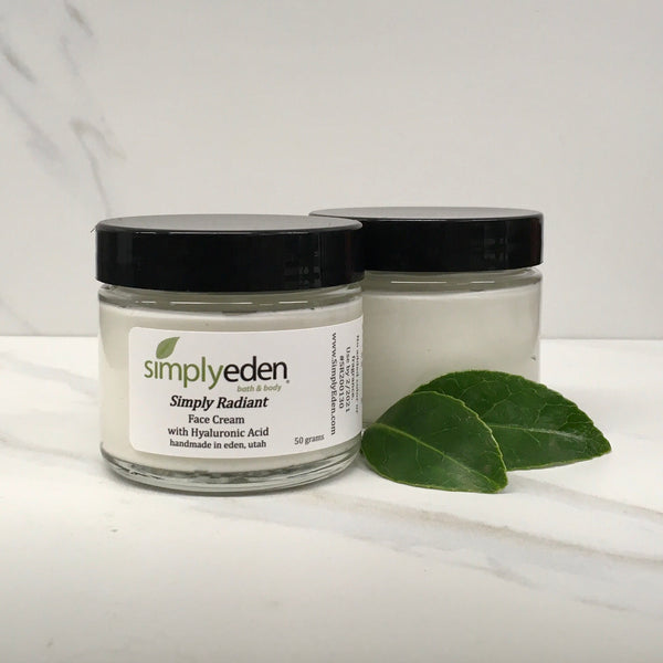 Face Cream, Simply Radiant w/Hyaluronic Acid – Simply Eden